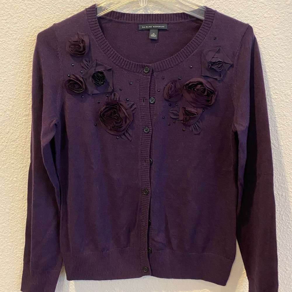 Banana Republic Floral Sweater - Size M
